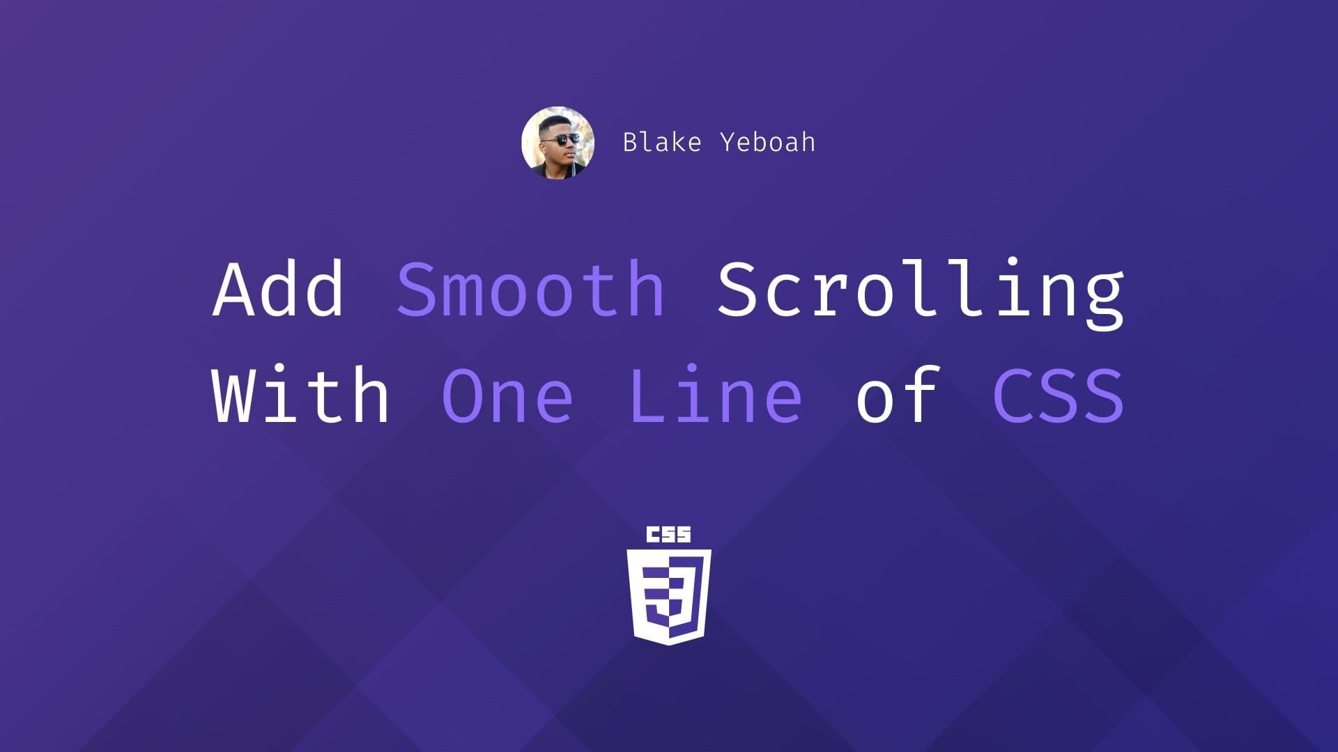Enable Smooth Scrolling With One Line of CSS