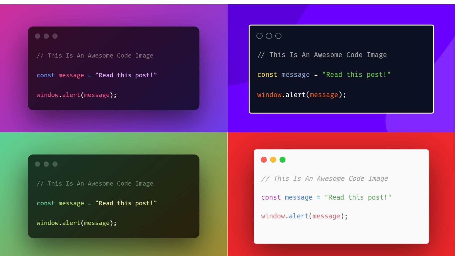 Create Awesome Images Of Your Code